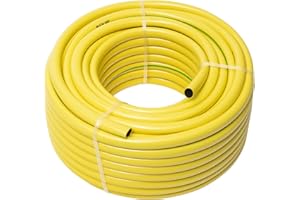 WERKA PRO - 10714 - Tuyau d'arrosage renforcé - Ø 19 mm antivrille - 220 g/m 50 - Jaune