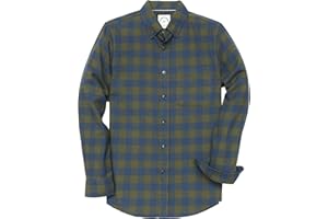 Dubinik® Camicie Flanella Uomo Camicia Flanella Uomo Quadri Camicia a Maniche Lunghe in Pile dalla Regular Fit