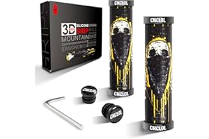 SHENZHENSHISHILILANTIANKEJIYOUXIANGONGSI CNC Manopole Bici MTB/BMX/Mountain Bike, Manopole Mtb Silicone Bicicletta, Manopole Silicone bici Freestyle con Doppia Chiusura.