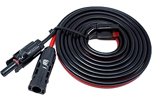 WNYINYY Cable Panneau Solaire vers Anderson Câble 2m 6mm2, Connecteur Anderson vers Solaire d'extension Câble Solaire 10AWG Compatible avec Jackery Explorer 1000 Goal Zero Power Station