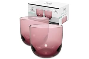 like. by Villeroy & Boch – Like Grape Verre À Eau, Ensemble De 2 Pièces, Verre Coloré Raisin, Contenance 280 Ml
