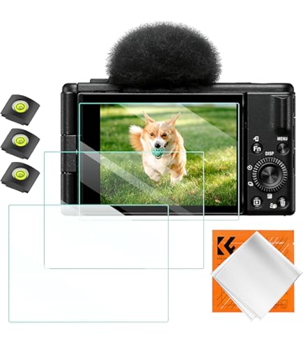 ULBTER Protector De Visualización Para Sony A6600 A6400 A6300 A6100 A6000 A5000 [3 Piezas] Y Cubierta De Zapato Caliente De Vidrio Templado De Dureza 9H Para Sony Alfa 6600 6400 6300 6000 6100