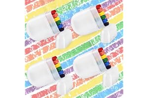 MOFAJANG Rainbow Face Paint Kit, 4PCS Rainbow Stripe Brush Sticks Body Paint, Pride Flag Face Crayon Paints Makeup for LGBT Gay Lesbian Pride Parade, Cosplay, Party, Halloween, Suitable for Adult Teenager