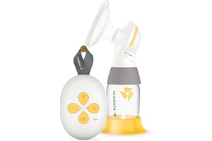 Medela Solo - Sacaleches eléctrico, notablemente más silencioso, recargable por USB, con protector mamario PersonalFit Flex y tecnología Medela de extracción en 2 fases, Blanco (101041608)