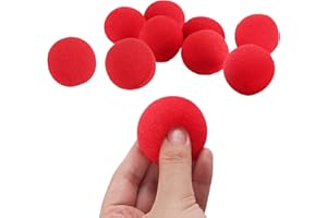 XiXiRan 10 Stück Rote Schwammbälle, Magic Sponge Balls, Weicher Schwammball, Sponge Balls Magic, Schaumstoffbälle Zaubern, Kleinen Schwammkugeln, Magic Street Klassische Comedy Trick Requisiten