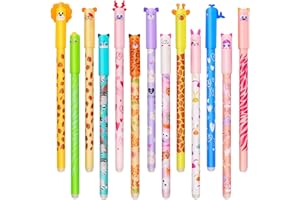 DGTSYAL Lot de stylos gel-effaçables - Noël Erasable Ink Pens avec encre effaçable thermosensible, une variété de couleurs d'encre et, pointe de 0,7 mm (13 stylos effaçables)