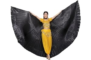 Baisdan Angel Isis wings (Wings + Stick+ Carrying Bag) Egyptian Belly Dance Carnival Costumes Butterfly Wings