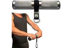 ONE ARM POWER OAP Premium ⌀60 mm Fat Grip Wrist Roller – Rullo presa spessa per forza avambraccio, mano, 100% Made in Germany, compatibile con pin carico e pesi liberi – Ideale per palestra, home gym, allenamento