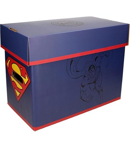 Scatole Per Fumetti Comic Concept - Set Da 4 In Cartone Impilabile Con Coperchio (22x29x63.5cm)