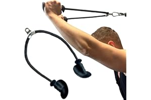 MuscleForge® Cuerda Ergonómica para Tríceps, Cuerda de Agarre para Tríceps para Polea, Máquina de Cable, Mango Antideslizante para Entrenamiento de Tríceps en Gimnasio o en Casa