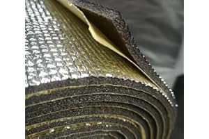 VANDALISED 10mm Thick- UltraTherm Foil-Faced Insulation Foam – Car/Camper/Van/Caravan - Multi Option Lengths… (15meter x 1meter)