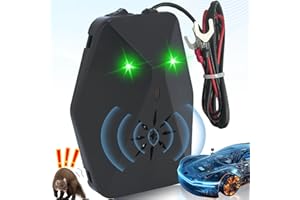 ‎WARMFAY Warmfay Marderschreck Auto - 2 Modi mit Multifrequenz-Ultraschall und Blitzlicht - Effiziente Langzeit Marderabwehr - 12V Autobatterie Anschließen - Automatische Marderabwehrgerät für Motorräume