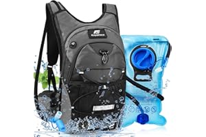 Expansea Trinkrucksack mit Trinkblase 3L BPA-Frei, Wasserdichter Outdoor-Rucksack, Rucksack mit Trinksystem, Rucksack Outdoor für Draußen Sport, Laufen, Radfahren, Wandern, Bergsteigen, Skifahren