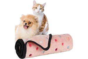 Tofern Pet Dog Blanket Washable Fluffy Fleece Blanket Soft and Breathable Cat Dog Blanket Fleece Coral Velvet Blankets for Cats Dogs Rabbits Pet Throw for Puppy Kitten Hamsters