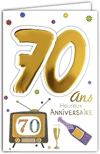 Age Mv 69 40 Carte Anniversaire 70 Ans Homme Femme Motif Flute Bouteille Champagne Tv Television Amazon Fr Fournitures De Bureau Age Mv 69 40 Carte Anniversaire 70 Ans Homme Femme Motif Flute Bouteille Champagne Tv Television Amazon Fr Fournitures De Bureau