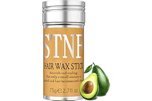 flintronic Barra de Cera para el Cabello, Cera para el Pelo, Palo de Goma para el Cabello sin Grasa, Agarre Fuerte, para Pelucas, Pelos Ssueltos, Encrespamiento, Cabello de Bebé (75g)