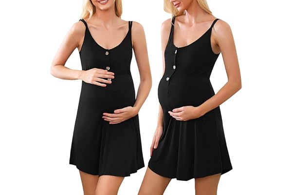 Aseniza Nattlinne amning bomull nattlinne för mamma sommar kortärmad gravid pyjamas mammaklänning för kvinnor