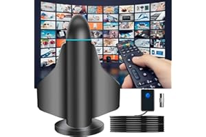 CHUYILEE Rewave TV-Antenne, DVB-T2-Antenne, Freeview, digitale TV-Antenne für den Innenbereich, mit starkem Signal, 950+ Meilen Reichweite, Smart-TV-Antenne für den Innenbereich, unterstützt