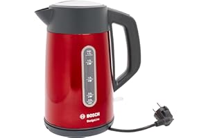 ‎BOSCH HAUSGERÄTE Bosch Hausgeräte TWK4P434 DesignLine Czajnik Elektryczny, Stal Nierdzewna, 2400 W, 1,7 L, Czerwony/Czarny