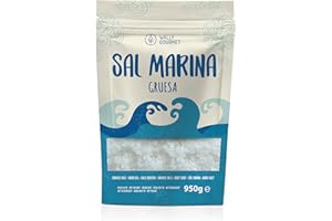 WALLY GOURMET Sel De Mer 100% Naturel Non Raffiné - Minéral Biologique De Haute Pureté, Parfait Pour La Cuisine - Sel De Mer de Qualité Supérieure. Sel BIO Raffiné Origine: Espagne.