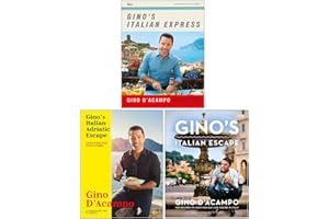 Gino D'Acampo Collection 3 Books Set (Ginos Italian Express, Gino's Italian Adriatic Escape, Gino's Italian Escape)