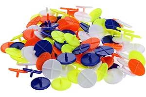 MUXSAM 100pcs Golf Posizione Marker Piatto Rotondo Plastica Golf Ball Multicolor Marcatori Marcatore