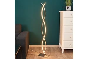 LAMPENWELT LED Lampadaire Bobi (Moderne) en Gris Aluminium e. a. pour Salon & Salle à manger (1 lampe,à), Sur Pied, Lampe a de Sol