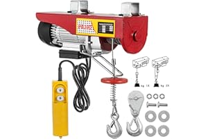 VEVOR Mophorn Winch Durable, 300 kg, levage électrique 12 m, 550 W, chariot élévateur électrique, support de palette, levier de garage, Hoist (PA300)