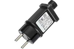 SIGANDG 31V 9W Transformateur IP44 Adaptateur Pilote, 8 Modes Avec Fonction Minuterie et mémoire pour les lumières de Noël, les lumières de fées, les lumière de glaçons