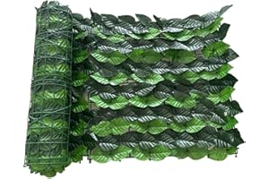 POMUROM Brise-Jardin en Lierre Artificiel, 0,5 x 1 /3 , Brise-Vue pour Balcon, Feuilles Lierre, Treillis, Balcon, clôture Artificielle, Haies pour clôture, Patio, décoration Murale