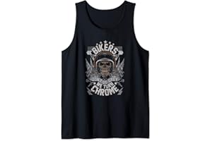 T-SHIRT DE MOTARD DE MOTO PIÈCE EN T KABOOM! Bikers Don't Go Grey They Turn Chrome Homme Biker Motorcycle Débardeur