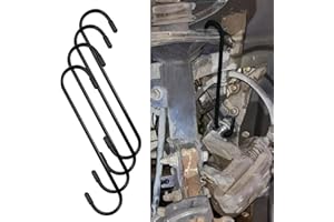 deemars Ganci per Pinze Freno, Ganci per Pinze dei Freni con Punte in Gomma, Strumenti Automobilistici Universali Durevoli e Antiruggine per Lavori di Frenatura e Sospensioni (Nero, 4PCS)
