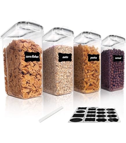 Vtopmart 2.5L Grain Containers for Storage, Plastic BPA Free Kitchen Vtopmart 2.5L Grain Containers for Storage, Plastic BPA Free Kitchen
