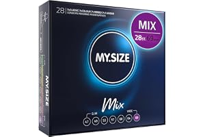 My.Size Mix Kondomer Storlek 7, 69 mm, Storpack, Innehåll 28 stycken