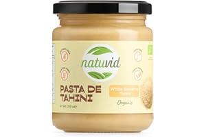 Pâte de Tahini BIO Natuvid (Purée de Sésame) | 100% Naturelle | SANS GLUTEN | SANS LACTOSE | 100% VÉGÉTALIENNE | NON-OGM