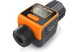 ‎BRANDSON Brandson - Wasseruhr Wasserzähler digital 3/4 Zoll - Durchflussmesser - praktische Wasseruhr für den Garten - 4 Modi zur Kontrolle des Wasserverbrauchs - Wassermengenzähler - Innen- und Außeneinsatz