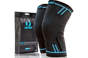 ‎AGILE NOW AGILE NOW Kniebandage [2er Set ] [M - XXL] Premium Kniebandage Männer Sport & Kniebandage Damen Kniebandagen