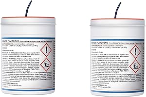 V VEBI VEBI Fumigante insetticida antitarlo Duracid | Antitarlo per Legno 2X 11g | Insetticida per disinfestazione Insetti Volanti e striscianti | Permetrina antitarlo