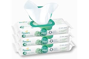 PAMPERS Aquapure Bébé Lingettes 3 Emballage 144 Lingettes