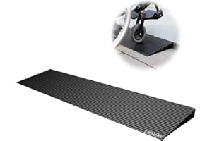 LIEKUMM Rampa de Goma para sillas de Ruedas, 3,5 cm Umbral Rampas, 650kg, rampa Silla de Ruedas Antideslizante, rampa para umbrales, Aberturas y Cuarto de baño