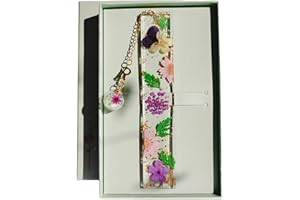 Famweylami Cadeau Noël Marque-pages Personnalisé Lettre A-Z, Lecture Cadeau Lumineux, pour Maitresse Copine Maman Grand-Mère Fille, Fête et Anniversaire, avec Coffret Cadeau