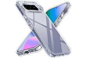 ‎IVOLER ivoler Etui nigdy nie żółknie, przezroczyste etui do Google Pixel 10 Pro XL, [wojskowa ochrona] odporne na uderzenia i zarysowania, przezroczyste etui ochronne, cienkie, przezroczyste etui na telefon