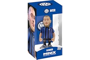 Minix - Statuetta da collezione 12 cm, con licenza ufficiale Serie A, scegli le tue stelle nerazzurre preferite (Federico Dimarco)