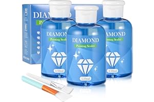 Cieex Diamond Painting Versiegelung, 450ml Diamond Painting Kleber, Diamond Painting Zubehör zum Glitzereffekt und Schutz von Diamanten
