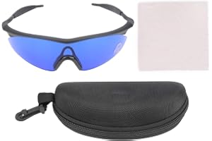 Professionella golfbollsökare glasögon blå glas golfglasögon med väska för män kvinnor