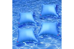 leiruo Lot de 4 coussins d'air d'hiver pour bâches de piscine d'hiver avec 4 œillets pour bâche de protection hivernale
