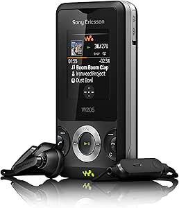 Sony Ericsson W205 ambient Handy (MP3, 1.3 MP, Radio) Black