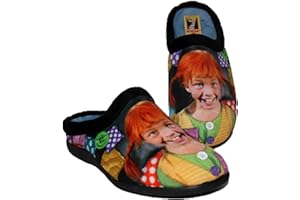 Rodevil Zapatillas andar por casa cómodas mujer inspiradas en Pipi Calzaslargas