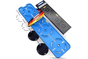 ‎STONE REEF Bohrschablone Steckdose 68mm mit Wasserwaage – Bohrhilfe für Unterputzdose & Hohlwanddose – Blau/Grün – Schablone für Elektriker im Trockenbau – Steckdosen exakt ausrichten & bohren (Bohrschablone)