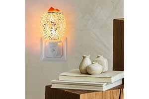 CANDLE-BROTHERS Candle Brothers elektrische Duftlampe | Duftlampe Flow | Aromalampe für Duftwachs | Nachtlicht für Steckdose | Duftlampe Keramik Weiß | Steckdosen Lampe für Büro, Schlafzimmer, Yoga